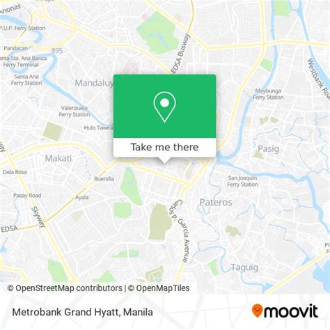 Metrobank Grand Hyatt Map .